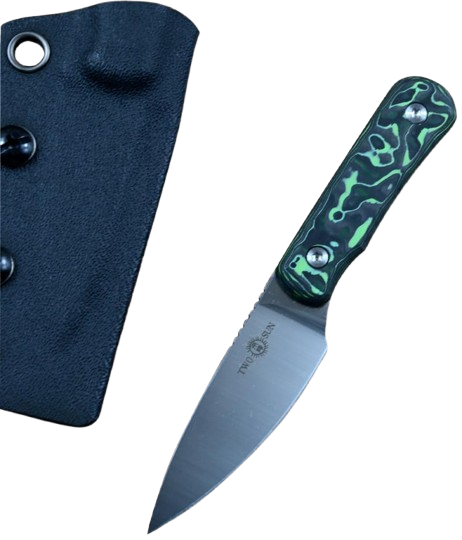 Fixed Knife Satin Blade Kydex Sheath Outdoor Camping